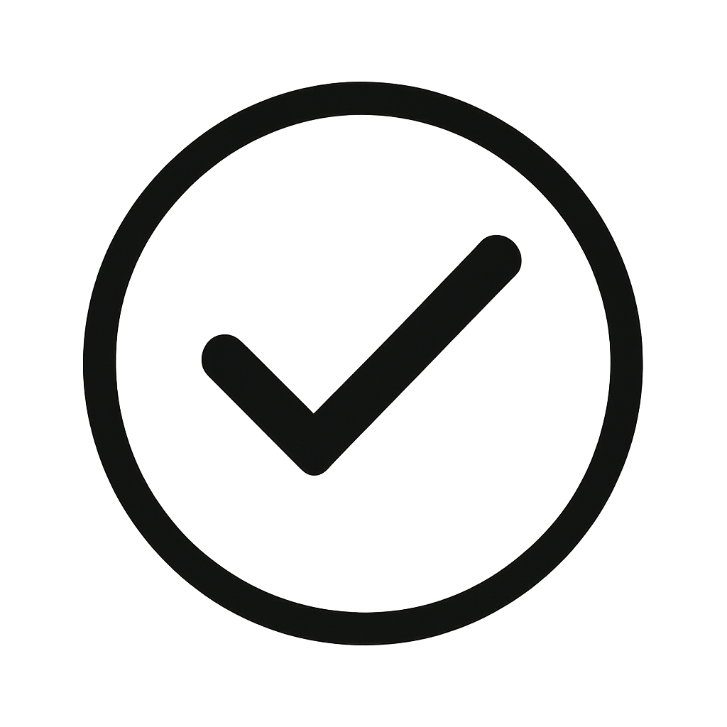 Checkmark iconLucide checkcircleFont Awesome facirclecheck-1